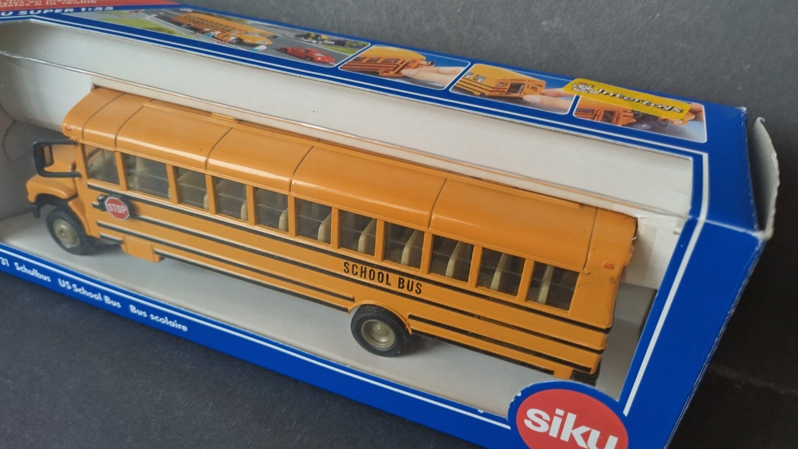 Thomas Us Schoolbus 1:55 Siku 3731 Pol, SIKU, Verzenden, Zo goed als nieuw, Bus of Vrachtwagen