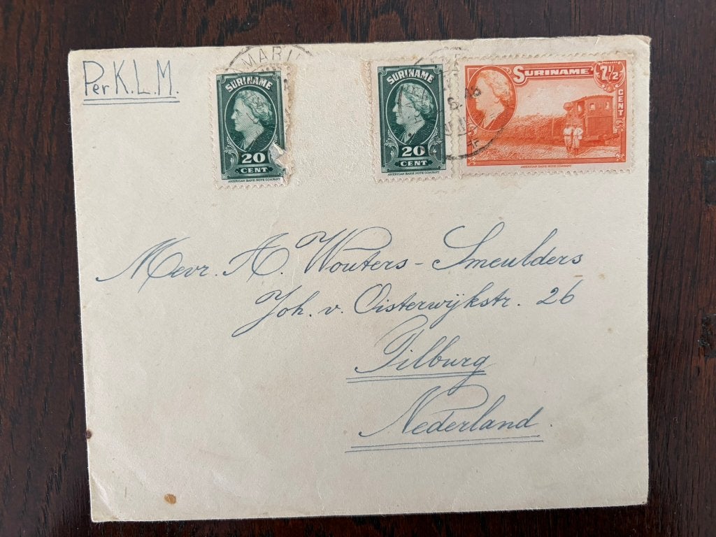 Brieven Suriname, Ophalen of Verzenden, Envelop