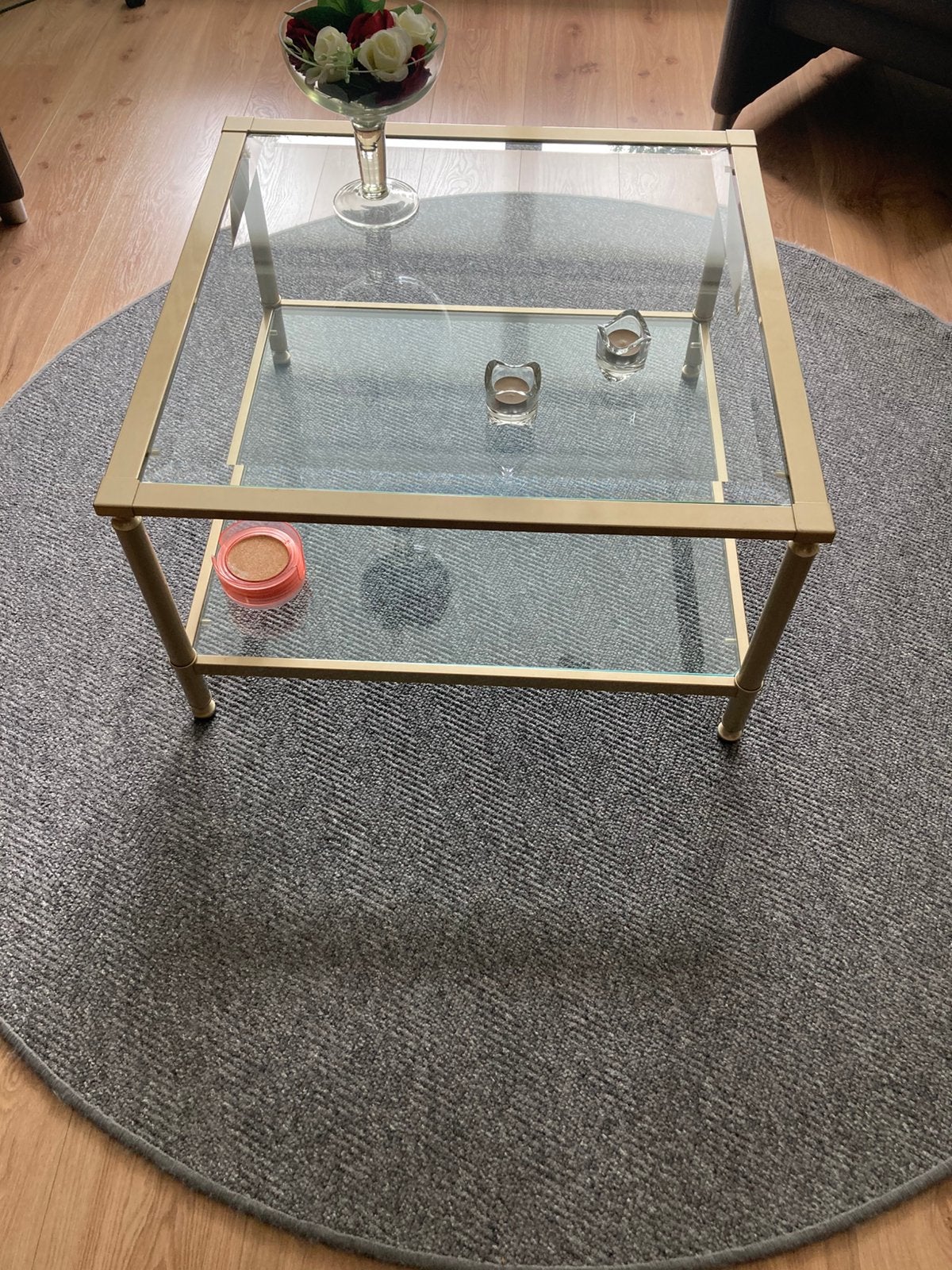 Salon tafel, Ophalen, 75 cm of meer, Rechthoekig, Glas