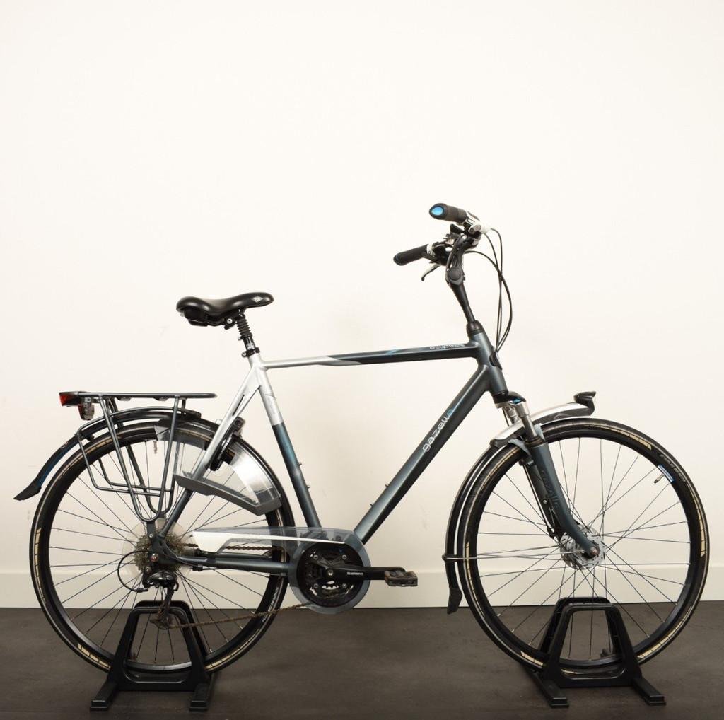 Gazelle Eclipse LTD Heren Zilver/Blauw mat 61cm 2016, Fietsen en Brommers, Fietsen | Heren | Herenfietsen, Gebruikt, -, - 0
-, NL