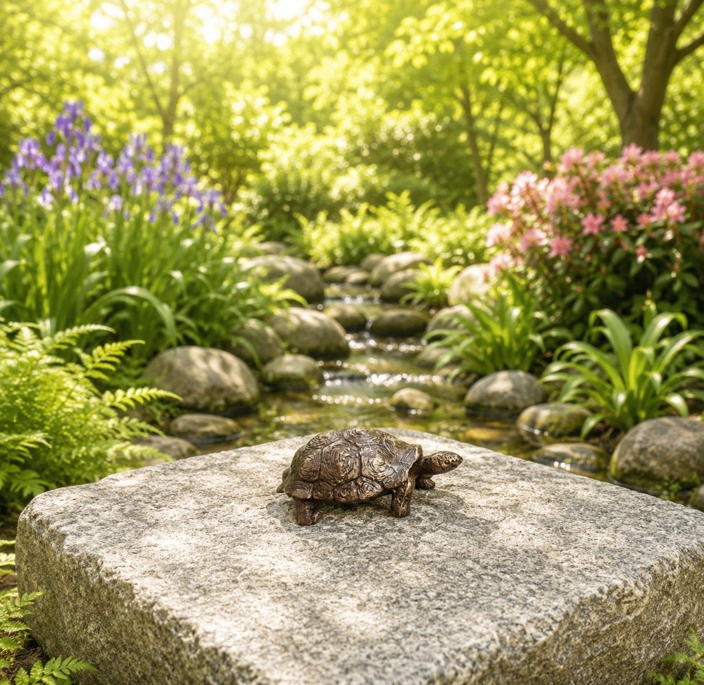 SCHILDPADJE / BRONZEN BEELD, Ophalen of Verzenden, Nieuw, Beeldje of Figuurtje