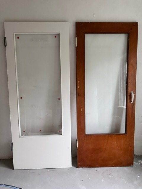 doorslaande deuren 2 stuks 82 x 199cm, Doe-het-zelf en Verbouw, Deuren en Horren, Ophalen, Gebruikt, 80 tot 100 cm, Binnendeur