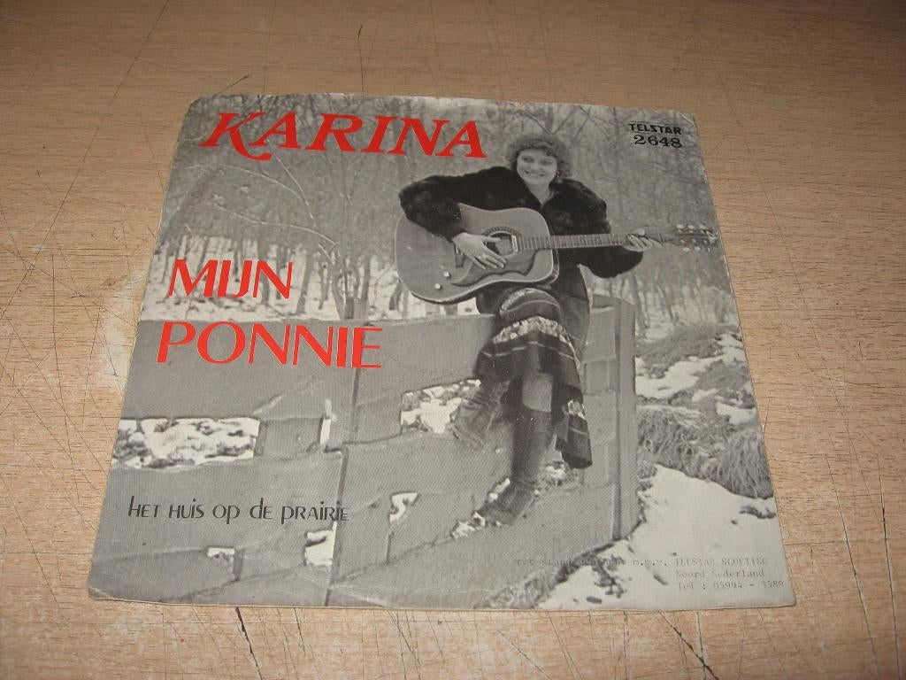 Karina    Mijn Ponnie/Het huis op de prairie  (Telstar 2648), Ophalen of Verzenden, Gebruikt, Nederlandstalig, Single