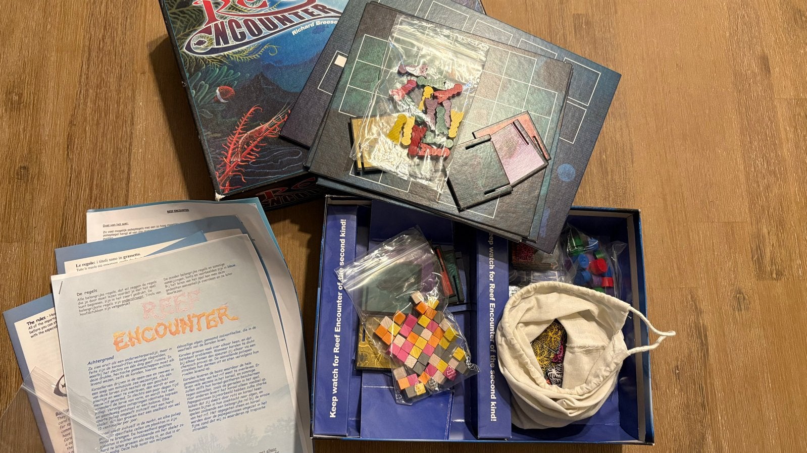 Reef Encounter Bordspel, Drie of vier spelers, Ophalen, Gebruikt