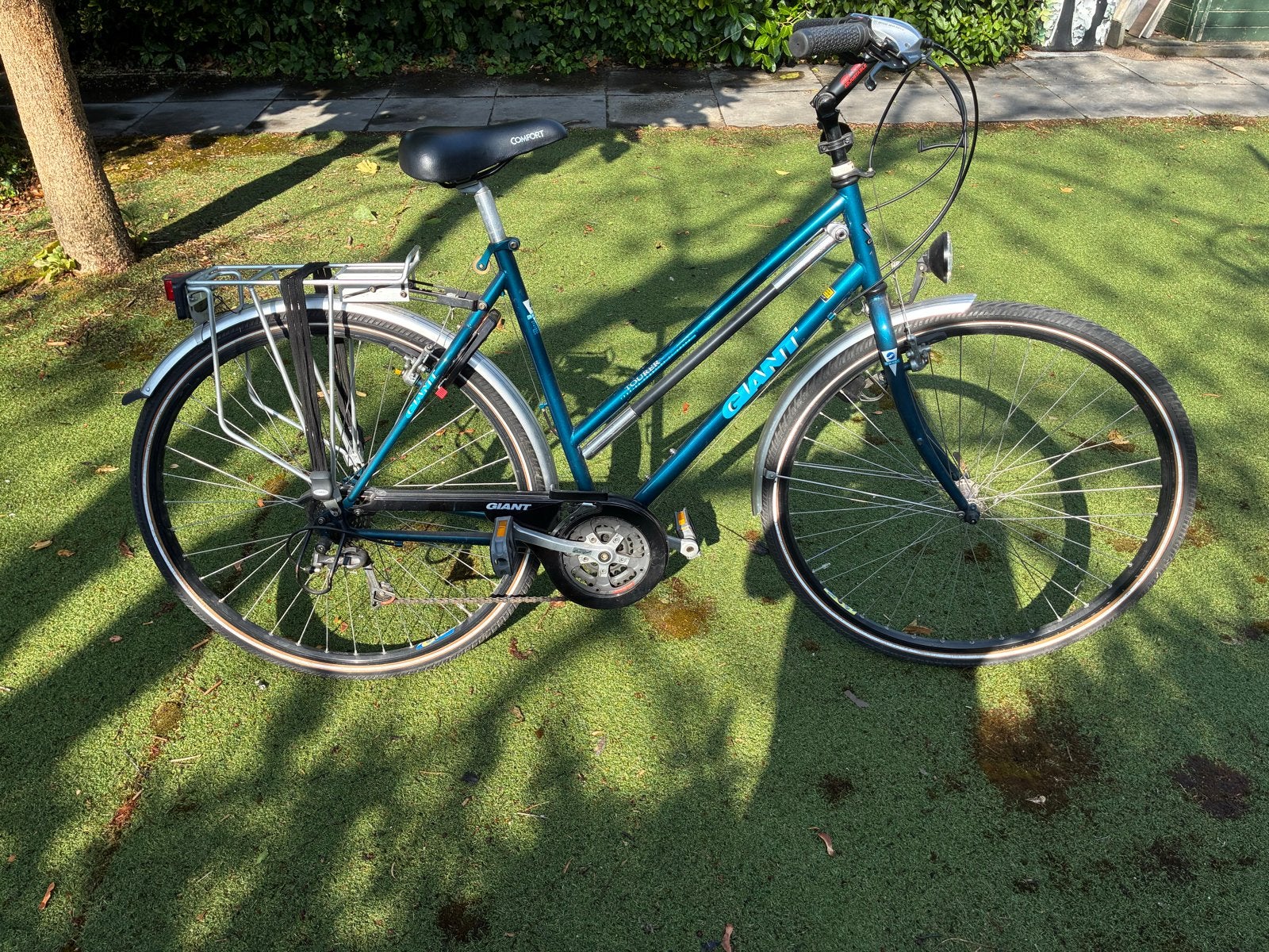 Giant damesfiets, Ophalen, Velgrem, Versnellingen, Giant