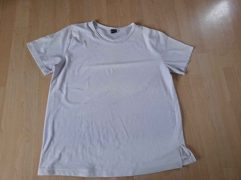 WITTE TOP MAAT 48 MERK JEANNETTE VOS, Wit, Maat 46/48 (XL) of groter, Ophalen of Verzenden, Zo goed als nieuw