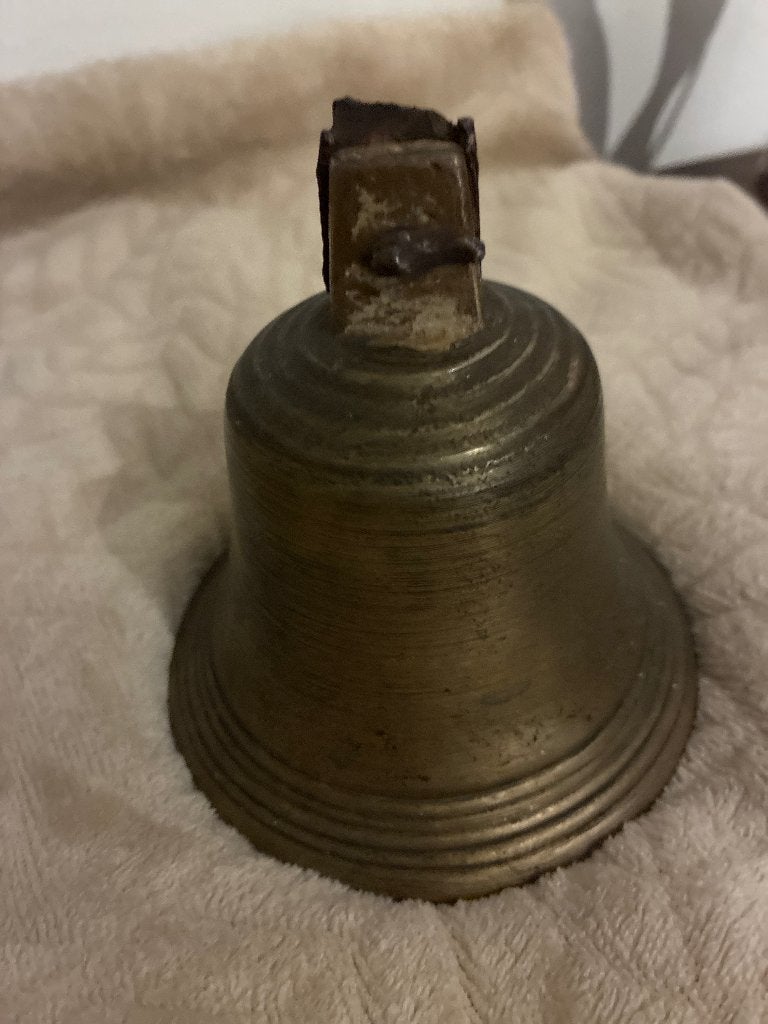 Messing klassieke kelkvorm bel, Ophalen of Verzenden