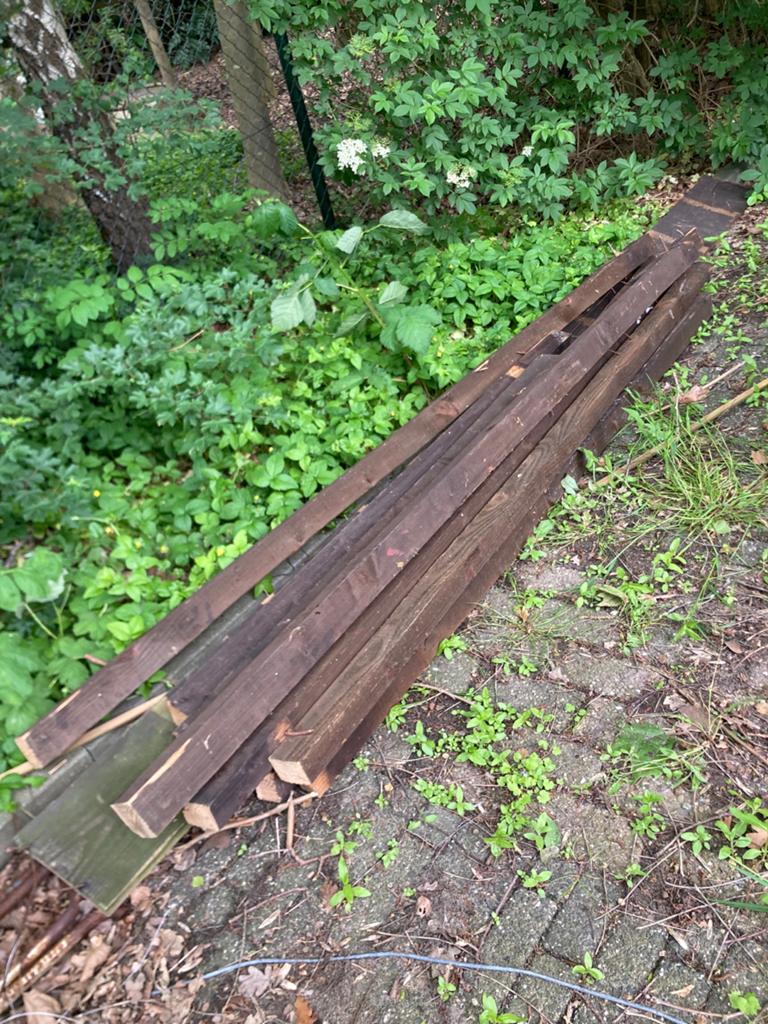 Gebruikte houten balken/planken - diverse maten, Ophalen, Gebruikt, 180 tot 250 cm, Balken