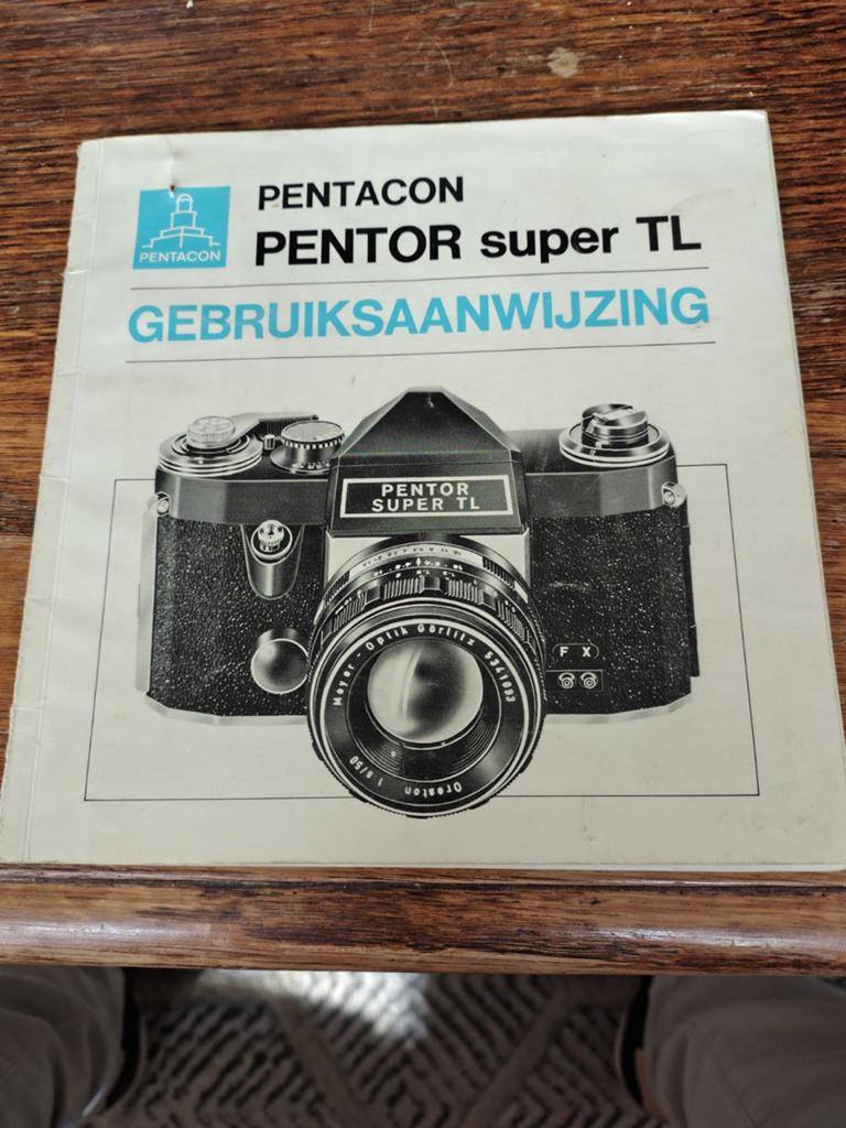Gebruiksaanwijzing Pentor Super TL Camera - Goede Staat, Ophalen of Verzenden, Zo goed als nieuw, Spiegelreflex, Overige Merken