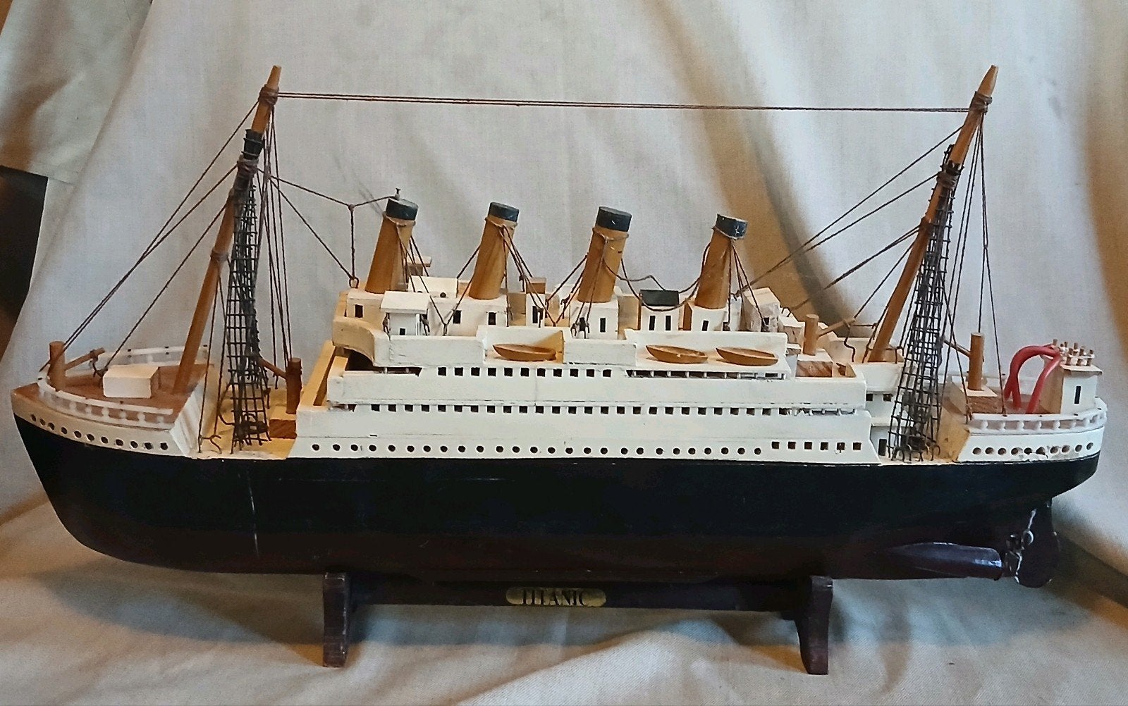 Handgemaakt houten scheepsmodel van de RMS Titanic, Ophalen of Verzenden