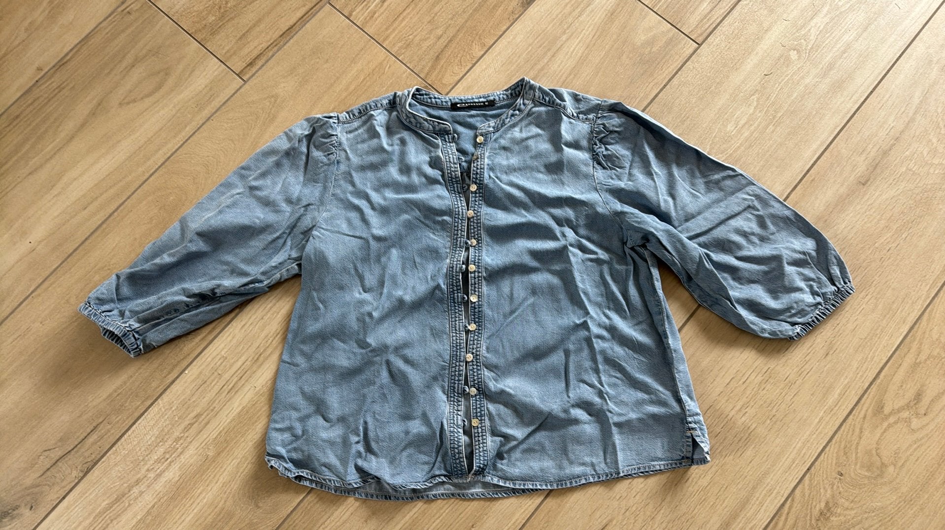 Spijkerblouse expresso maat 42, Kleding | Dames, Ophalen of Verzenden, Zo goed als nieuw, Maat 42/44 (L), Blauw