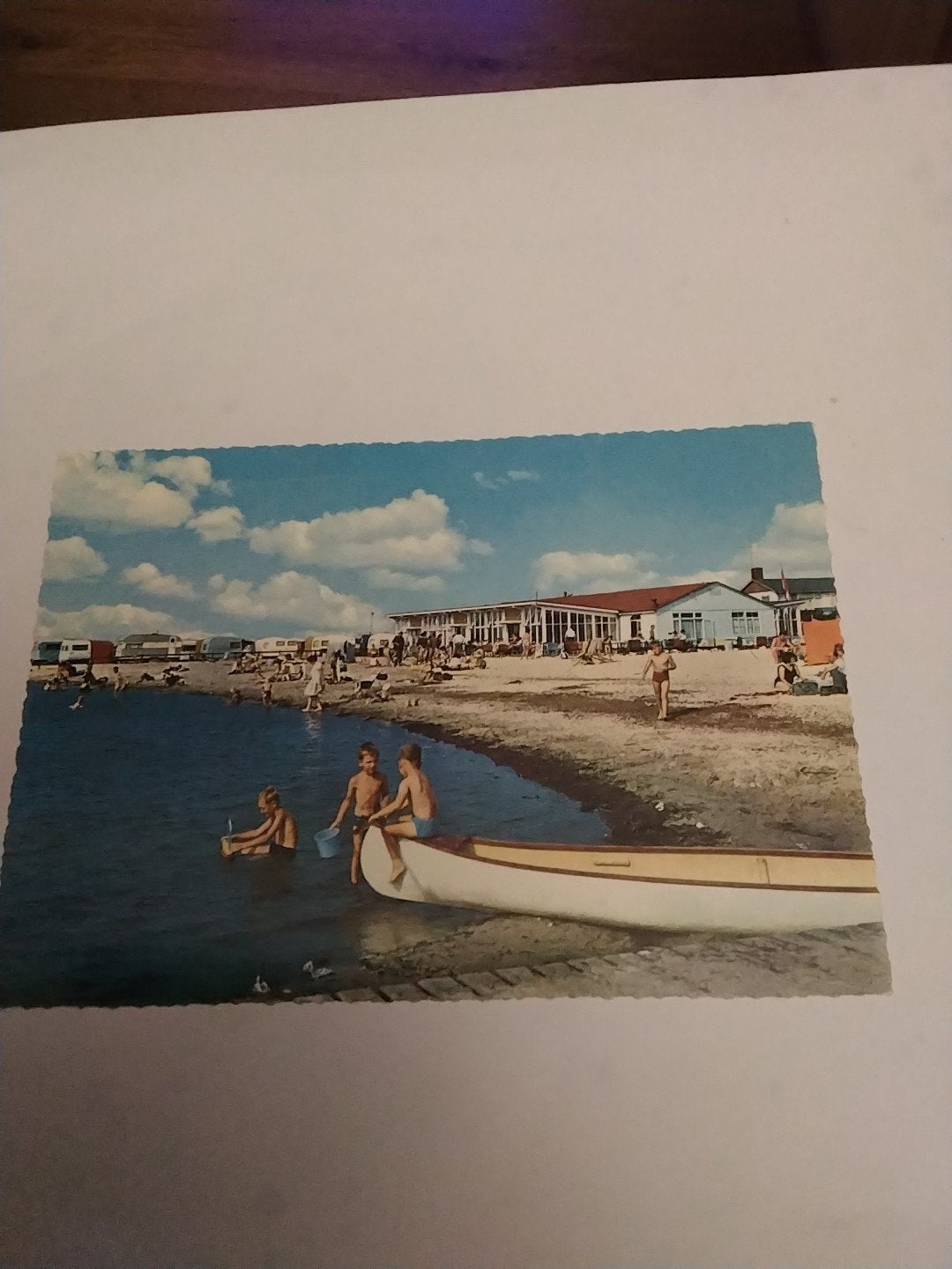 Vintage Ansichtkaart Harderwijk Strandbad 1973, Ophalen of Verzenden, 1960 tot 1980, Gelderland