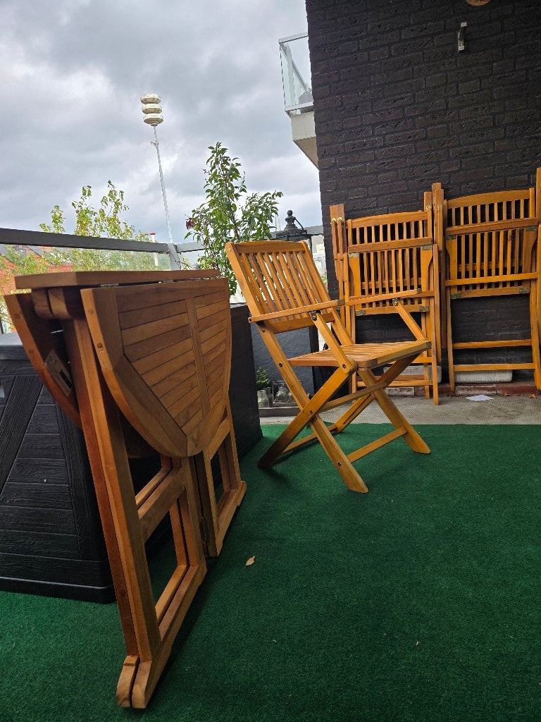 Tuinset VidaXL, Ophalen, Zo goed als nieuw, Tuinset, Eettafel