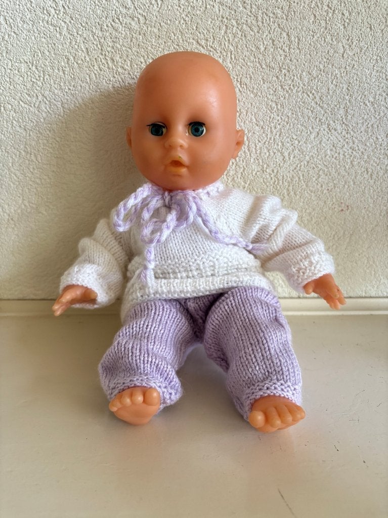 Gebreid Poppen Setje - Popmaat ca. 35 cm, Ophalen of Verzenden, Nieuw, Babypop