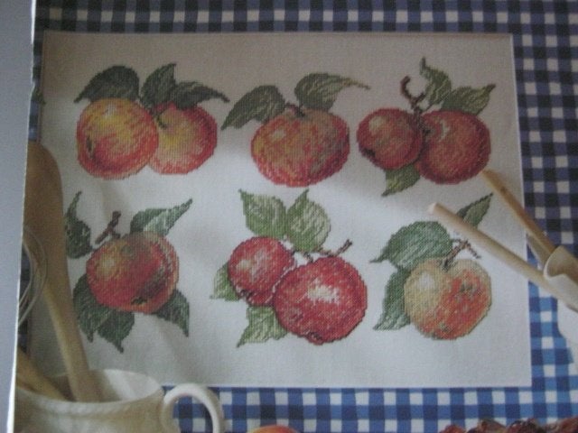 Borduurpatroon  Merklap Appels  nr 9591 do, Verzenden, Nieuw, Handborduren, Patroon