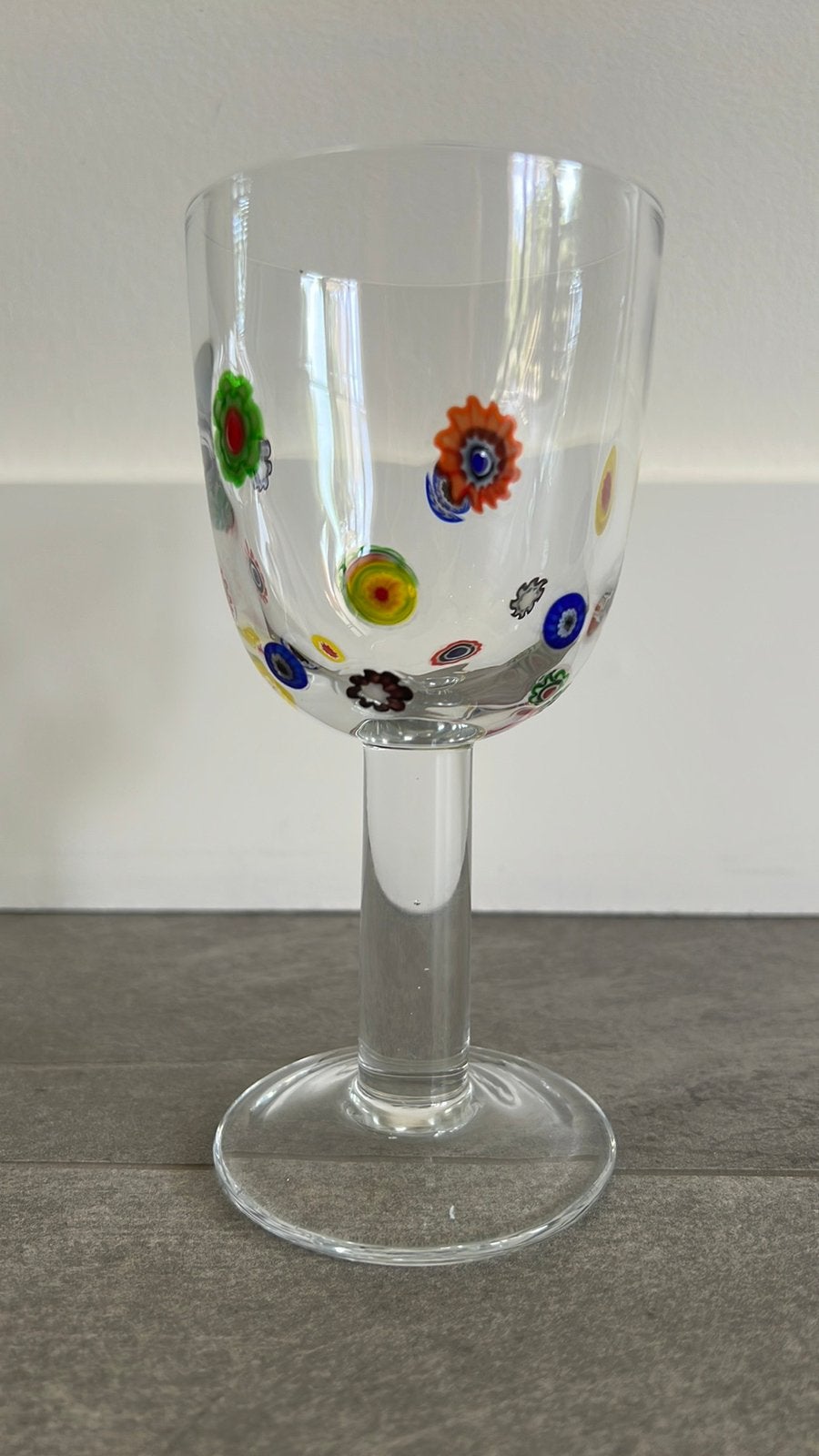 Zoekt: Leonardo Millefiori wijnglas hoogte 17 cm!, Ophalen of Verzenden, Nieuw, Overige typen