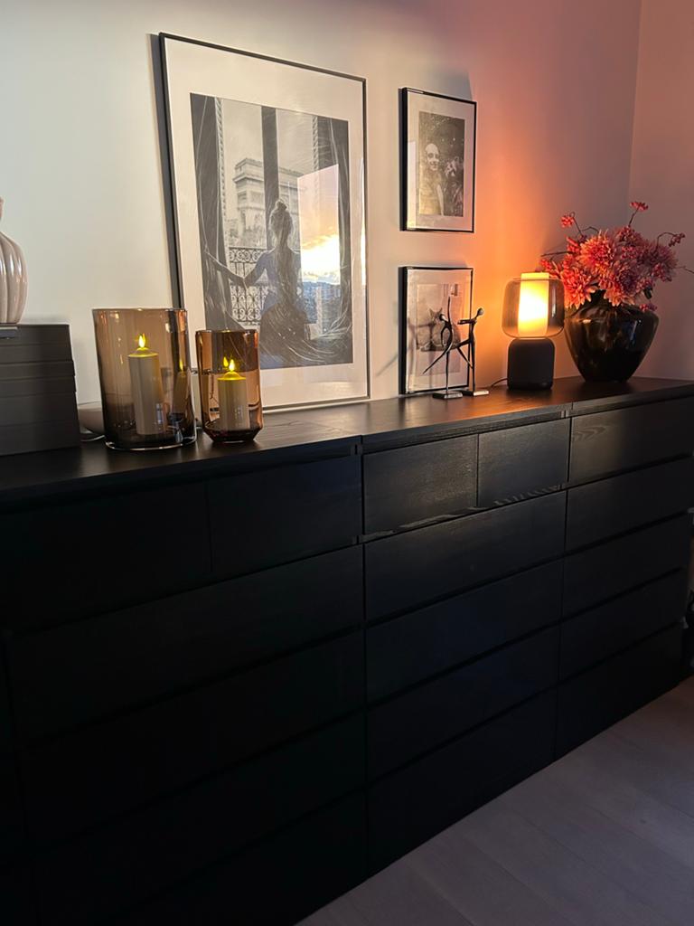IKEA MALM ladekast, zwartbruin, Huis en Inrichting, Kasten | Ladekasten, Ophalen, 5 laden of meer, 100 tot 150 cm, 50 tot 100 cm