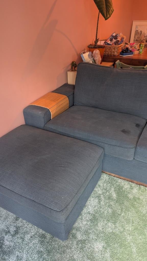 Bankhoes Kivik Ikea donkerblauw (alleen hoes, zonder de bank, Huis en Inrichting, Banken | Bankstellen, Ophalen, 250 tot 300 cm