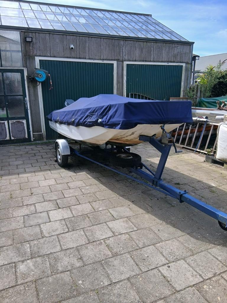 Stabiele condole boot met Yamaha buitenboordmotor, Watersport en Boten, Motorboten en Motorjachten, Ophalen, Gebruikt, Consoleboot