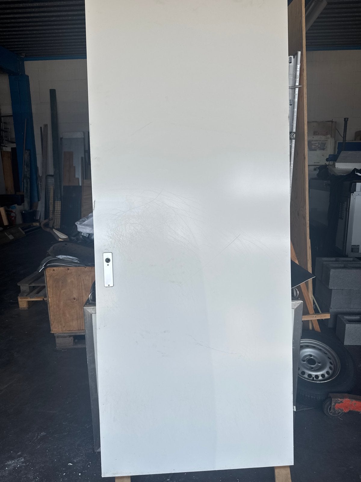 Svedex opdek binnendeur, wit, 231,5x93, Ophalen, Gebruikt, 80 tot 100 cm, 215 cm of meer