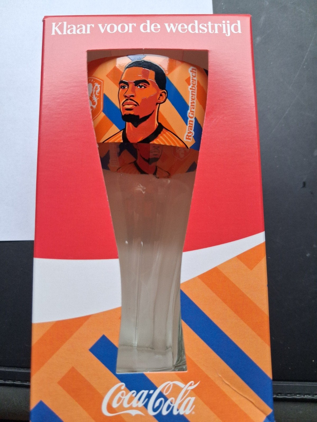 RYAN GRAVENBERCH COCA-COLA glas WK'26, Verzamelen, Ophalen of Verzenden