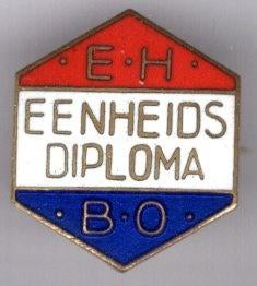 EHBO Eenheids diploma email op koper broche E8009( U_023 ), Verzenden, Nieuw, Stad of Land, Speldje of Pin
