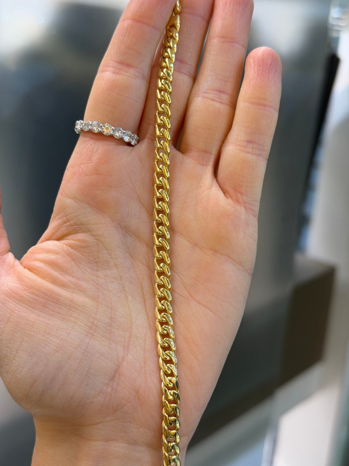 14KT Goud - 17.75 Gram - Armband - CUBAN - Massief, Ophalen, Nieuw, Goud