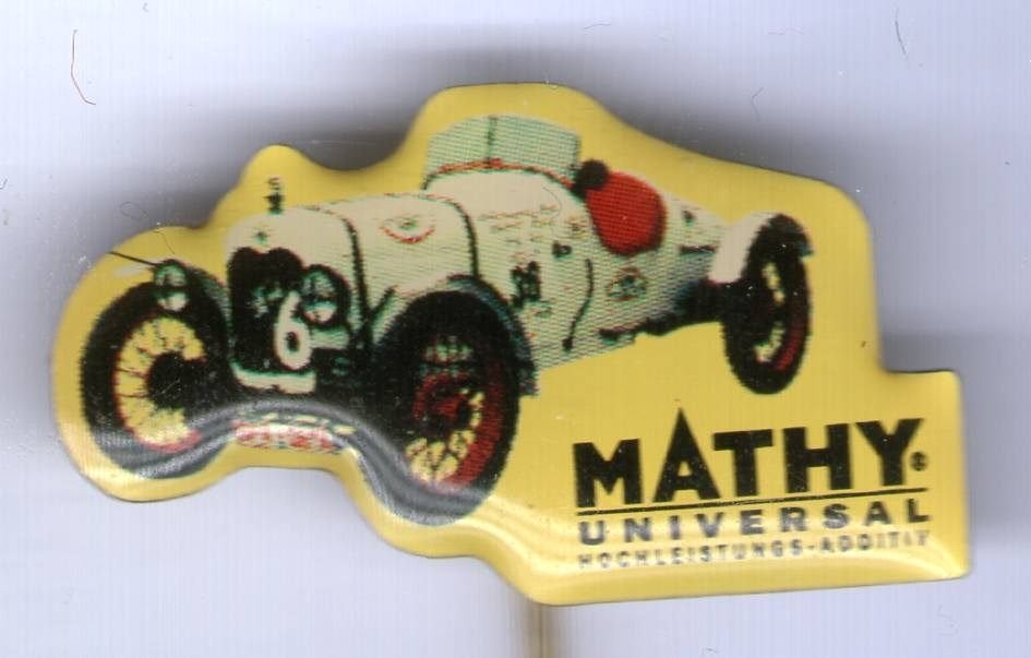 Mathy universal oldtimer auto speldje ( M_120), Verzenden, Zo goed als nieuw, Sport, Speldje of Pin