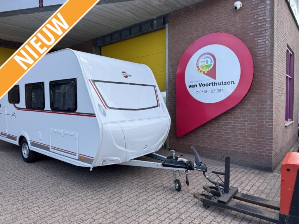 Bürstner Premio Life 490 TK, Caravans en Kamperen, Standaardzit, Bedrijf, Dwarsbed, Bürstner