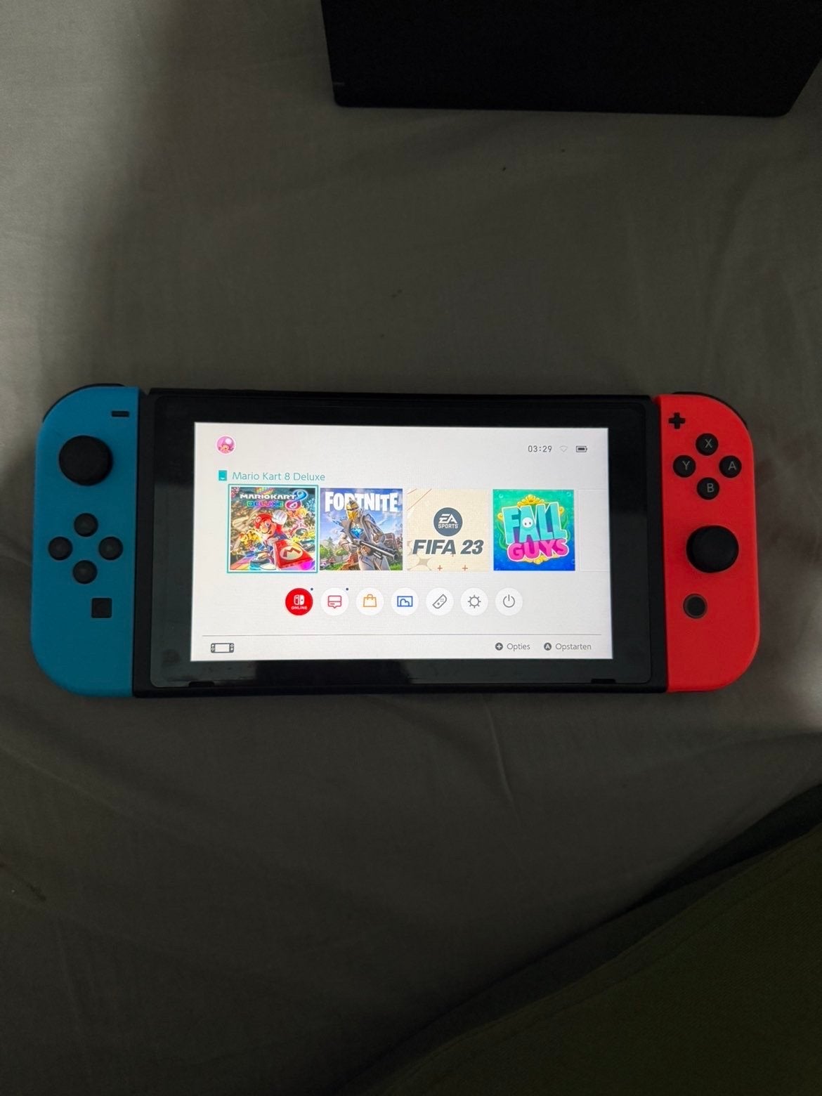 Nintendo Switch, Met 2 controllers, Ophalen of Verzenden, Switch Original, Gebruikt