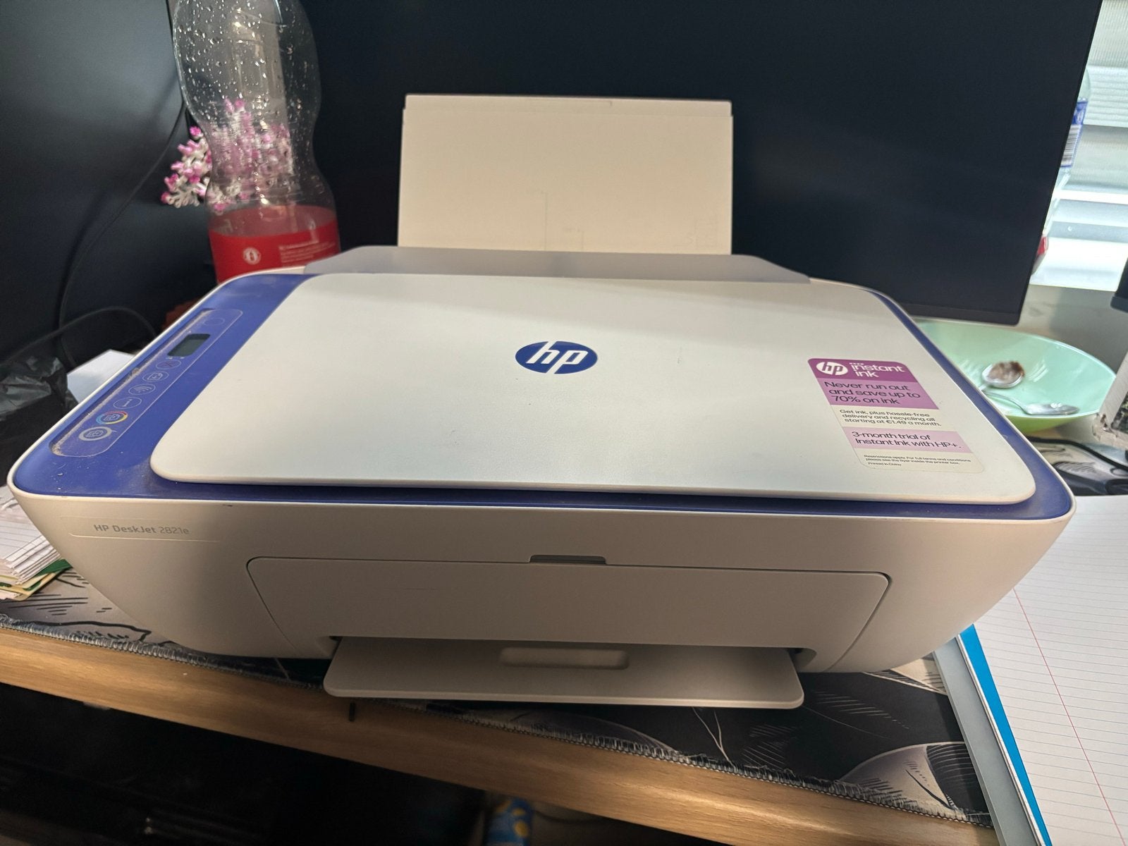 HP Deskjet 2821e All-in-One Printer met volle inkt, Computers en Software, Printers, Gebruikt, All-in-one, Inkjetprinter, Kleur printen