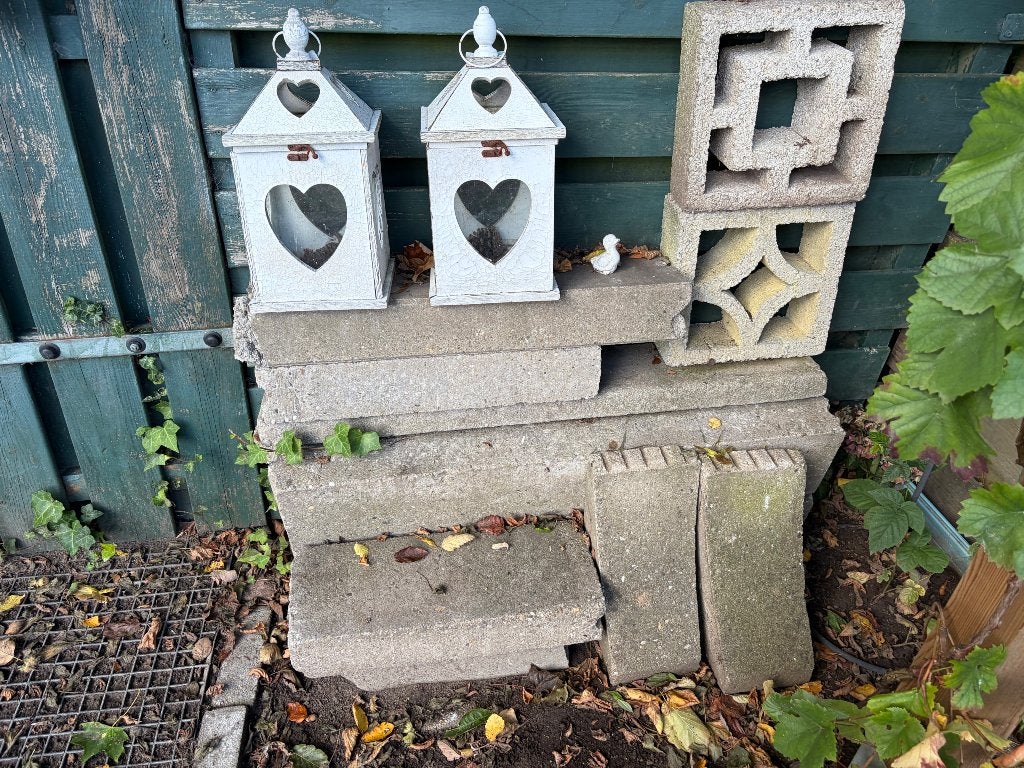 Tuintegels, Ophalen, Gebruikt, Beton, Terrastegels