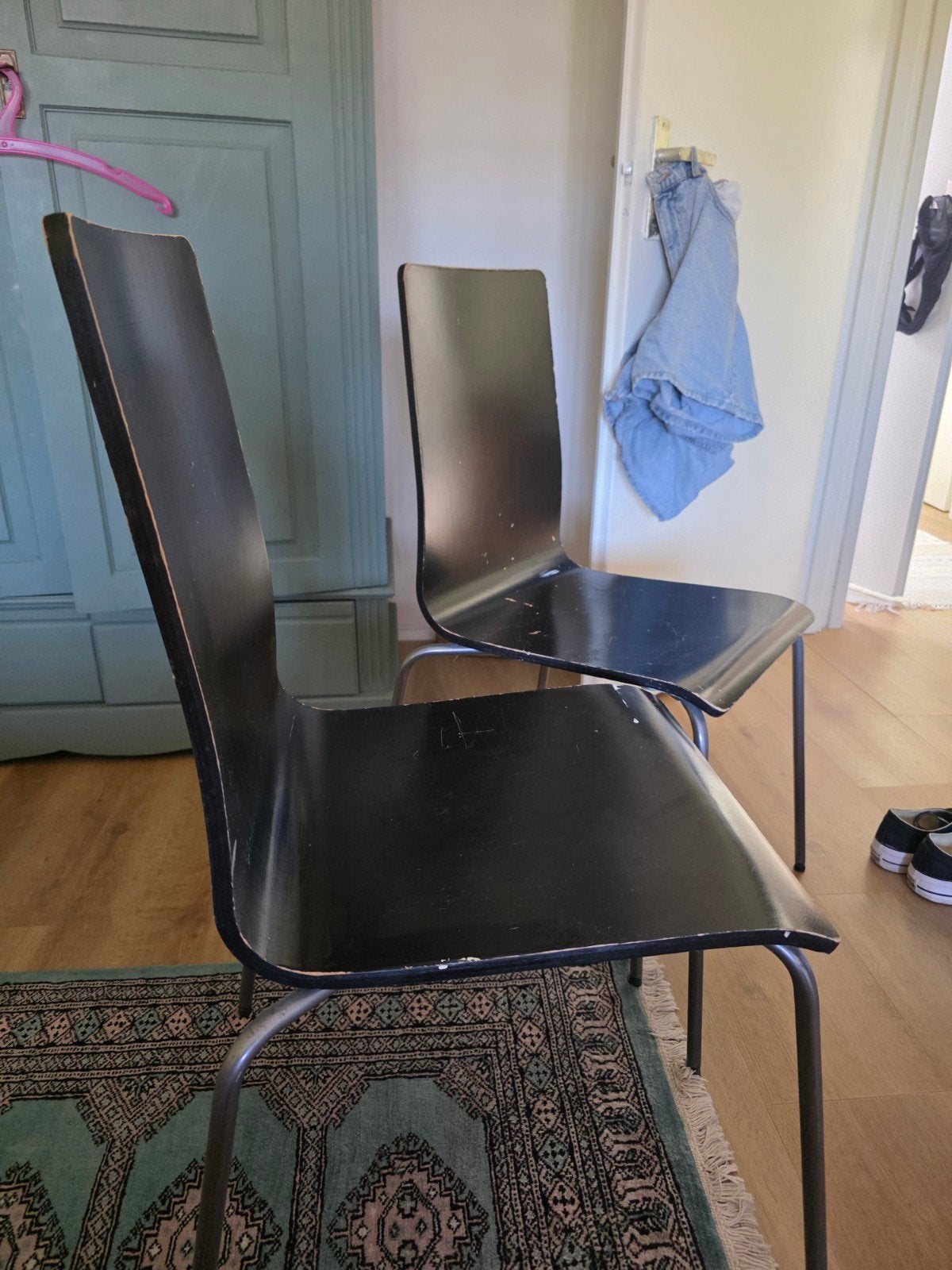 twee martin ikea stoeltjes gratis, Ophalen, Gebruikt, Zwart, Twee