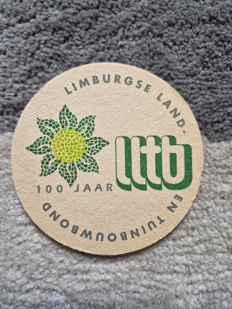 Gulpener Bierbrouwerij bierviltje-100jaar tuinbouw, Ophalen of Verzenden
