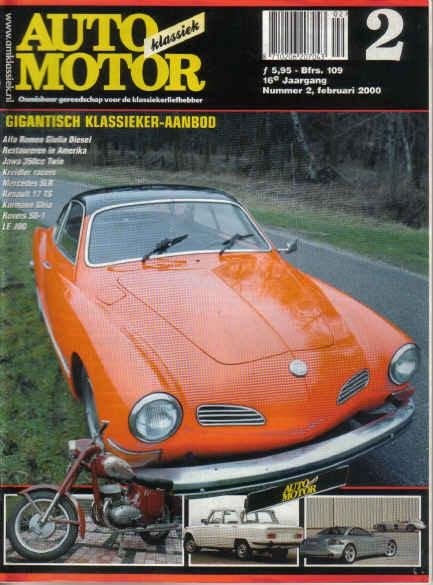 AMK 2 2000 : VW Karmann Ghia - Rover SD1 - Alfa Romeo Giulia, Ophalen of Verzenden, Gelezen, Algemeen