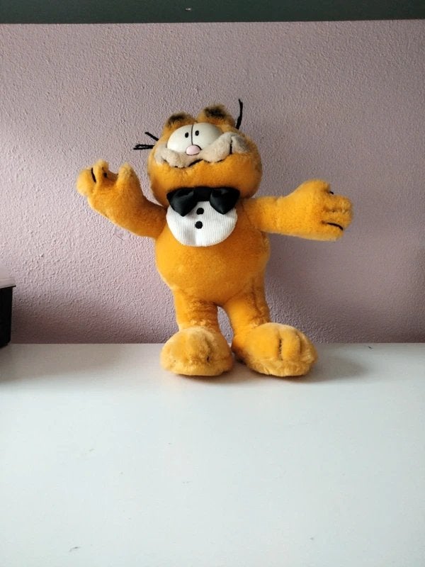 Vintage Garfield Knuffel, Kinderen en Baby's, Oranje, Overige merken, Overige karakters, Overige typen