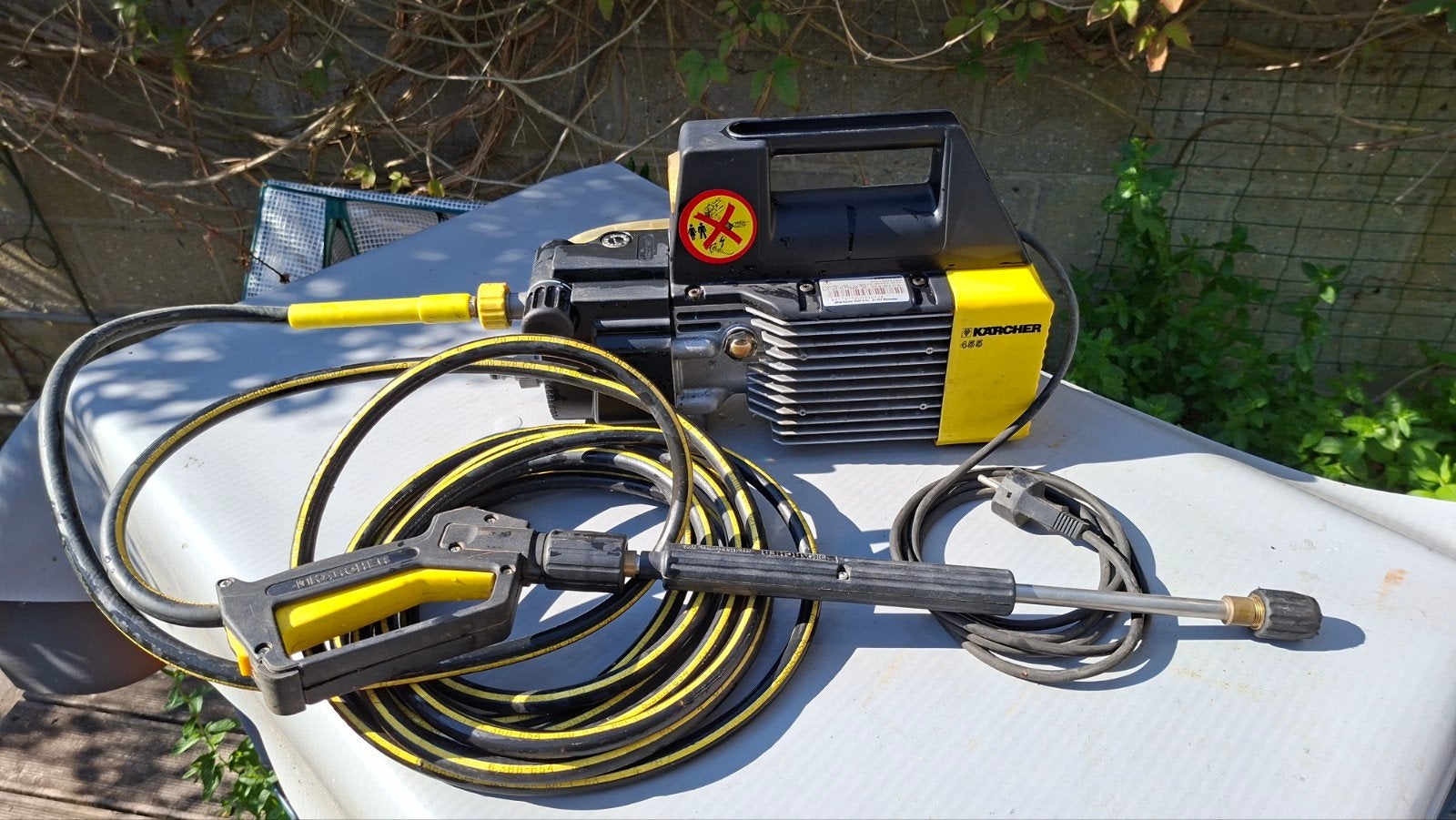 Kärcher 455 Hogedrukreiniger - Krachtig en Betrouwbaar, Ophalen, Gebruikt, Elektrisch, Kärcher