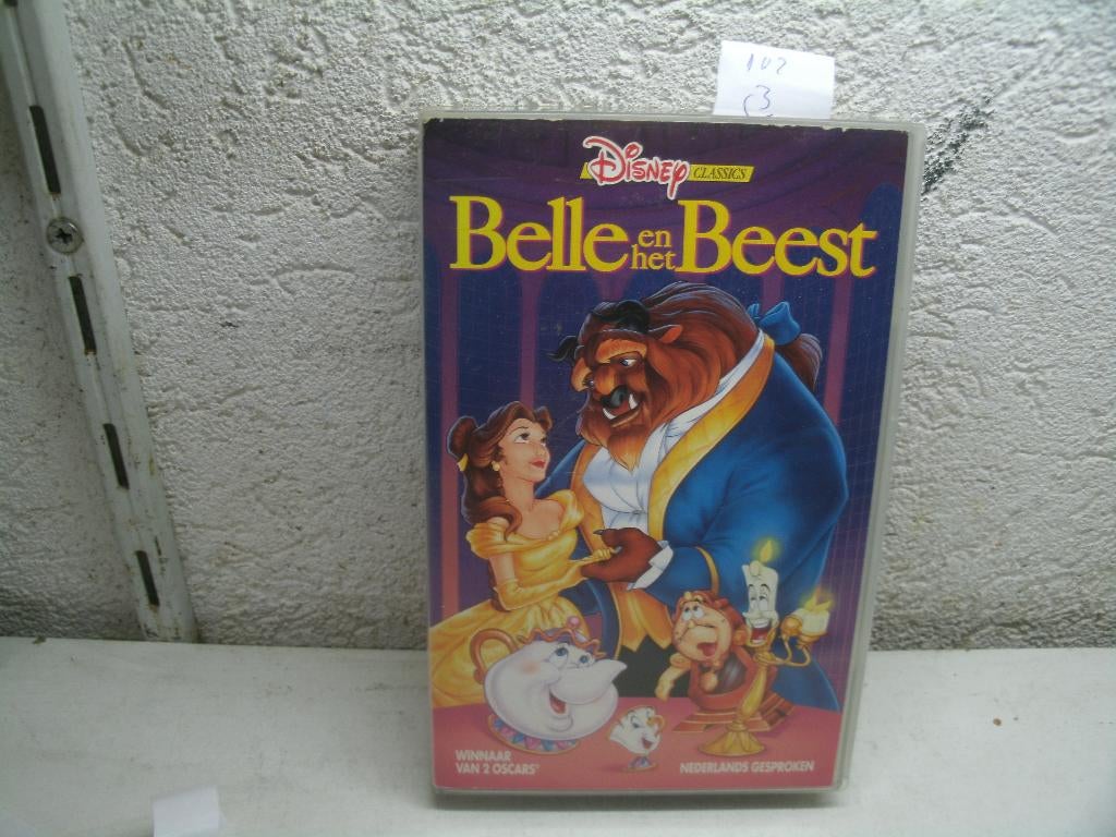 VHS 178A BELLE EN HET BEEST NED GESPR, Cd's en Dvd's, VHS | Kinderen en Jeugd, Alle leeftijden, Ophalen of Verzenden, Gebruikt