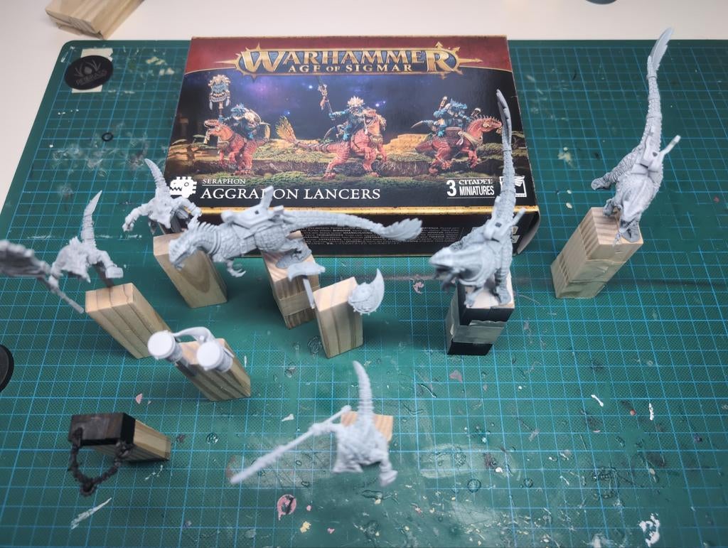 Warhammer Age of Sigmar Seraphon Aggraon Lancers, Ophalen of Verzenden, Warhammer