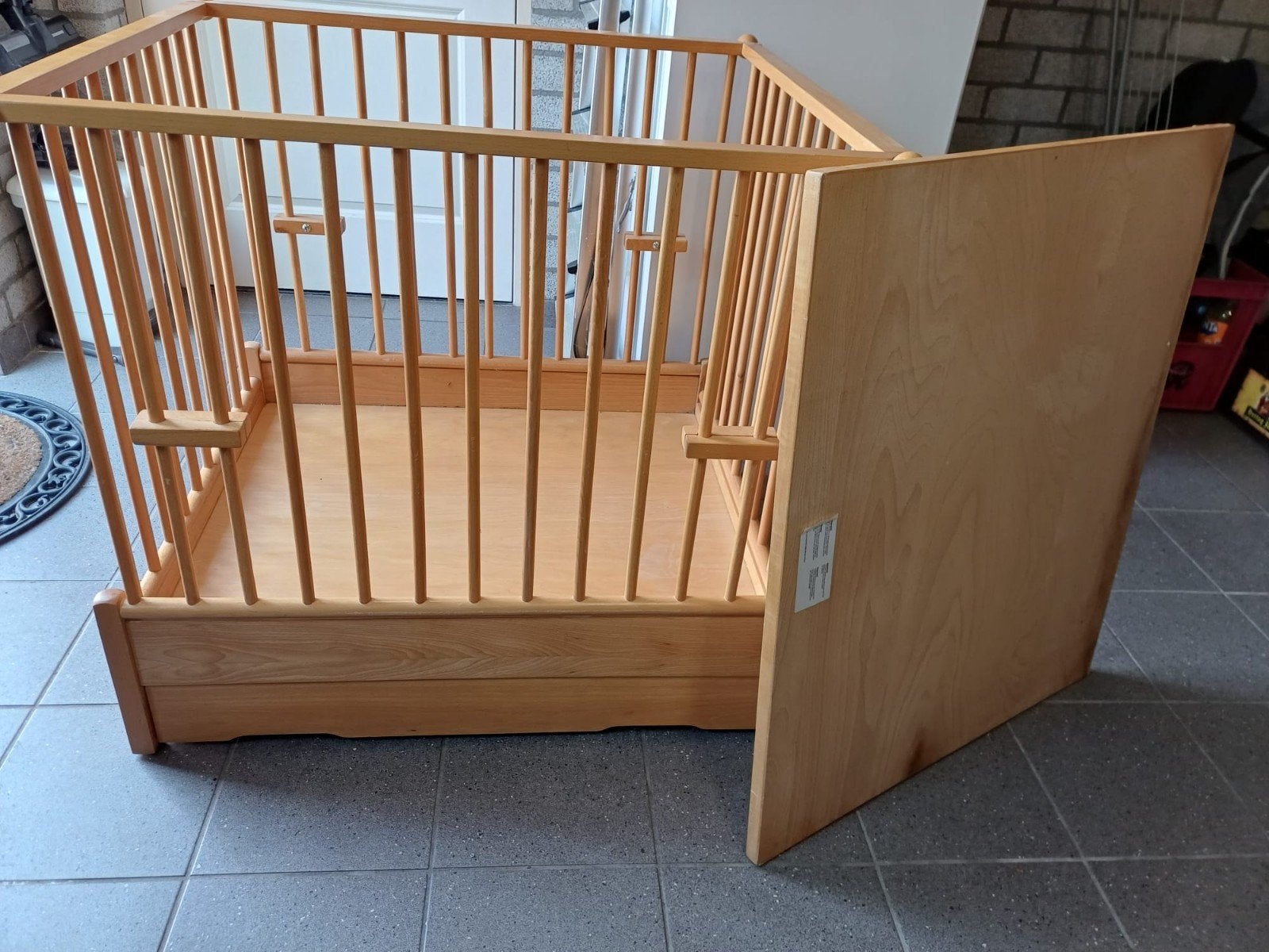 Box met lade, Ophalen, Gebruikt, Vierkant, Lade