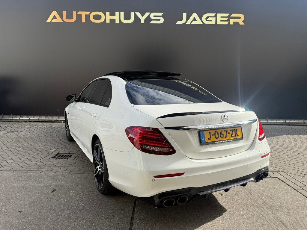 Mercedes-Benz E-klasse 350 e Business Solution AMG Pano Trek, Auto's, Automaat, Achterwielaandrijving, Gebruikt, Leder en Stof