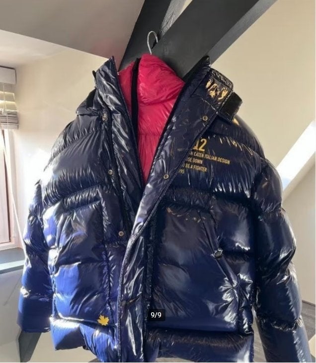 DSQUARED2 New Dsquared Hooded Goose Down Puffer, Maat 52/54 (L), Dsquared2, Blauw, Nieuw