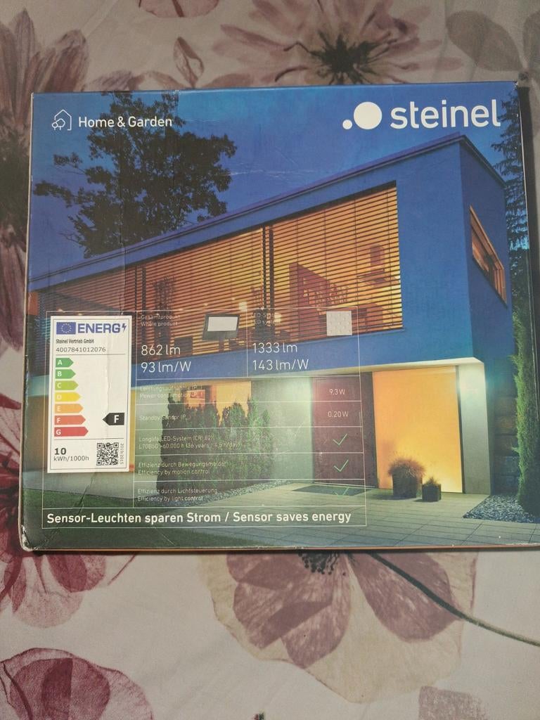 Steinel XLED Curved S LED-schijnwerper met sensor, Tuin en Terras, Buitenverlichting, Kunststof, Minder dan 50 watt, Led, Ophalen of Verzenden