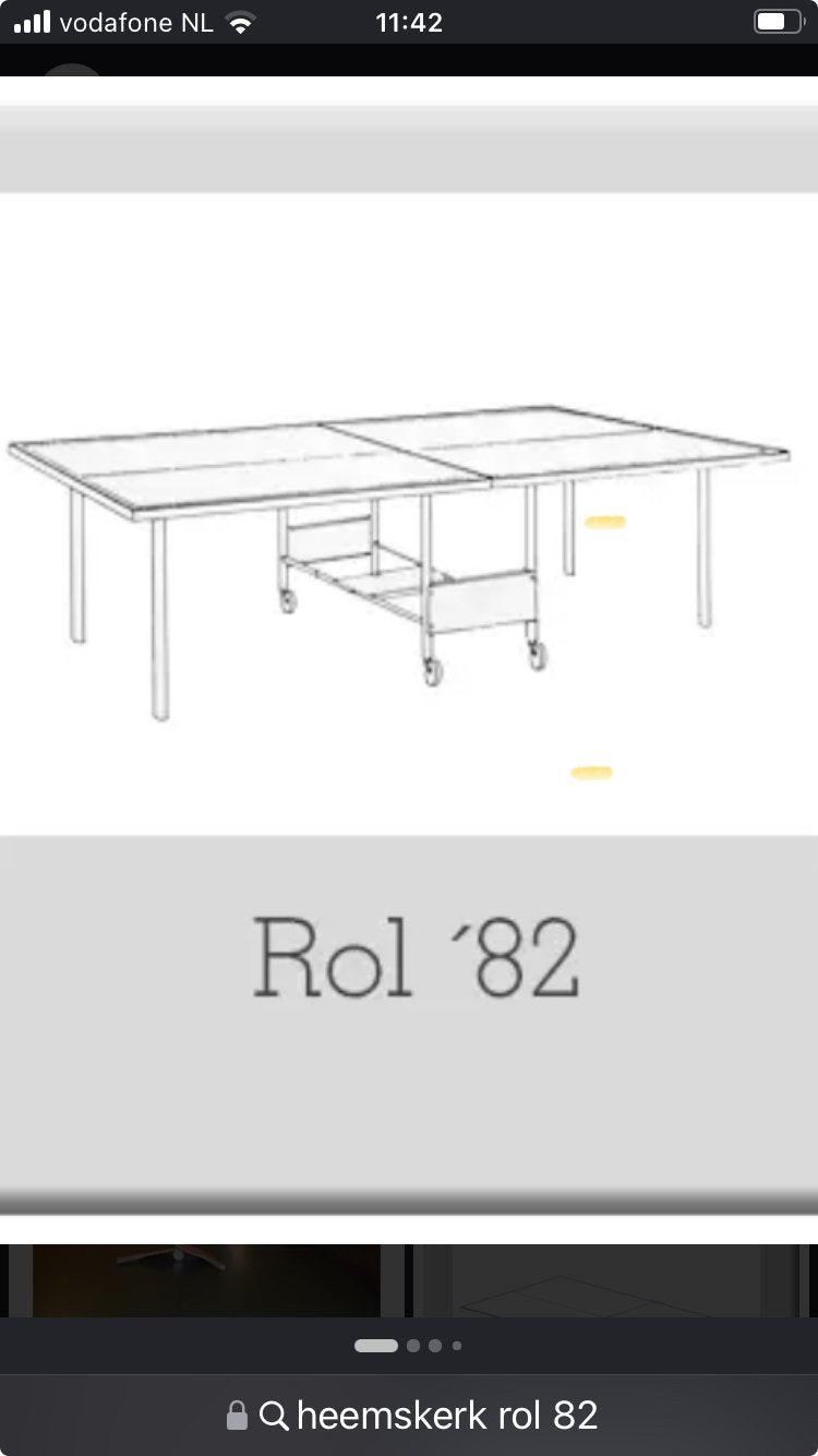 Tafeltennis tafel Heemskerk, Ophalen, Gebruikt, Tafel Indoor, Verrijdbaar