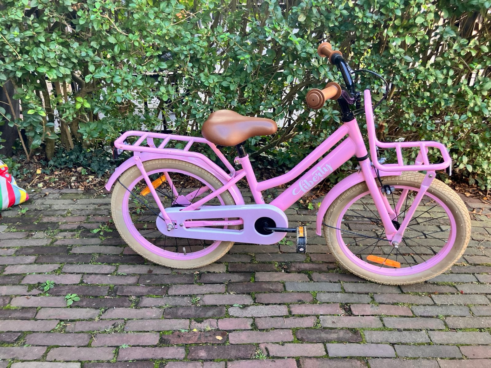 Cortego Liberty meisjesfiets 18 inch - roze, Fietsen en Brommers, Ophalen, Zo goed als nieuw, 18 inch