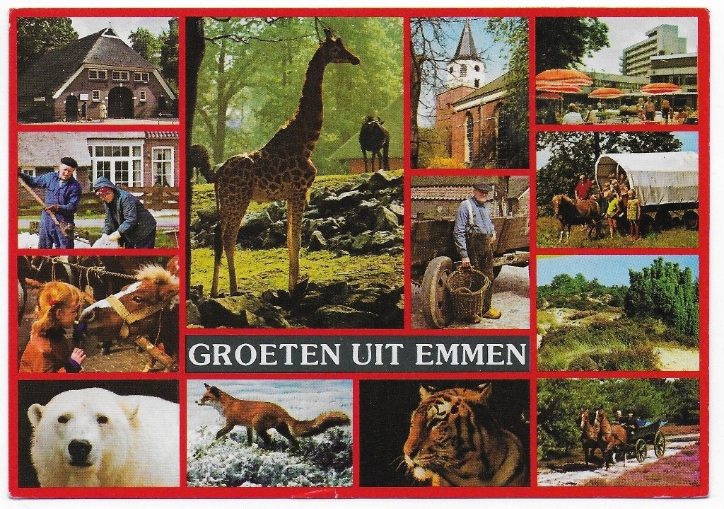 Emmen Gelopen Ansichtkaart ( B5959), Ophalen of Verzenden, 1980 tot heden, Gelopen, Drenthe