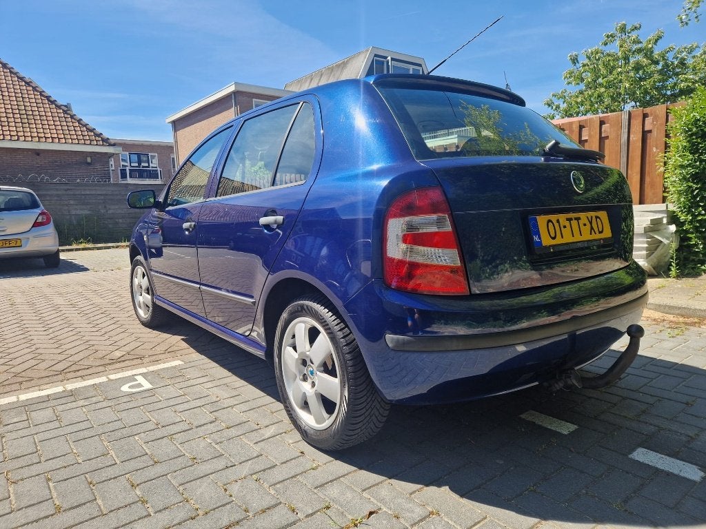Skoda Fabia 1.4 55KW 2007 Blauw, Auto's, 15 km/l, Beige, 4 cilinders, Blauw