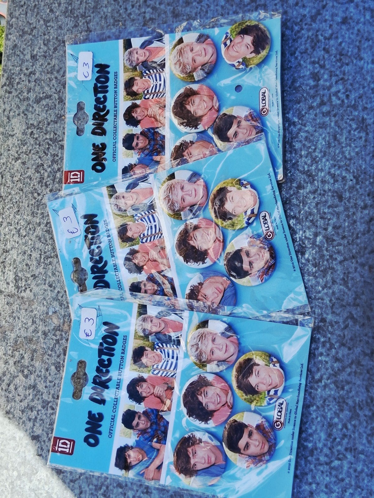 One Direction Button Badges - Officiële Collectie, Verzamelen, Ophalen of Verzenden, Nieuw, Overige onderwerpen