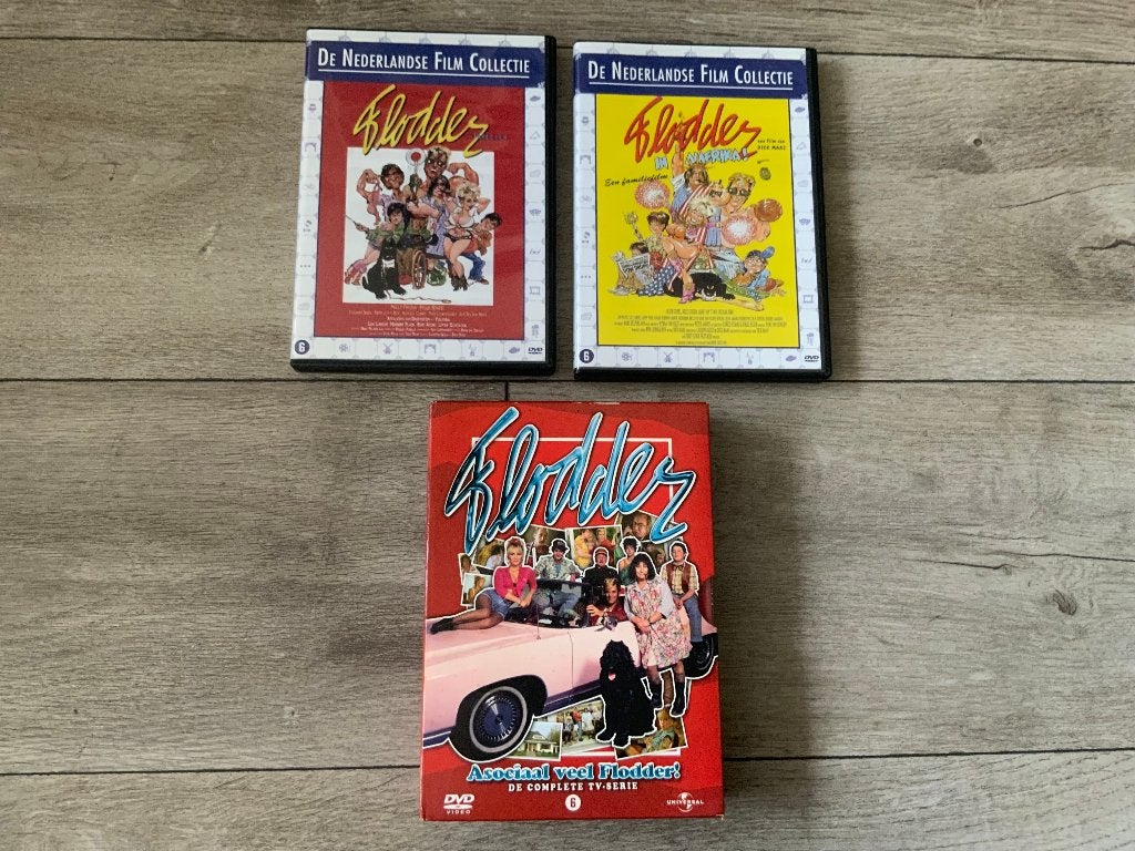 DVD - Flodder - Complete Serie + Films 1 & 2, Cd's en Dvd's, Dvd's | Tv en Series, Alle leeftijden, Ophalen of Verzenden, Zo goed als nieuw