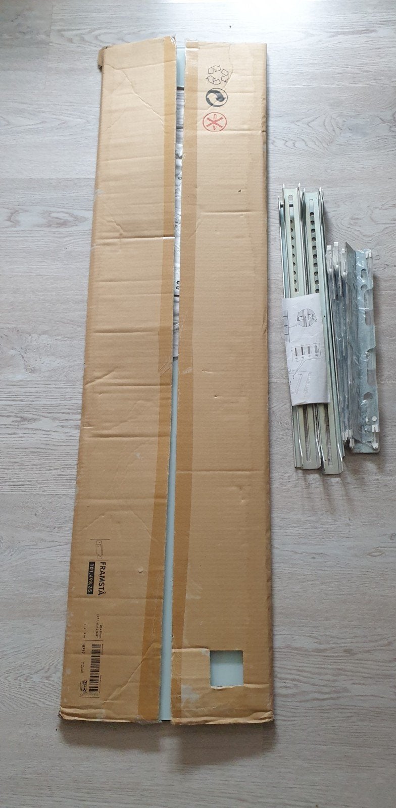 IKEA FRAMSTA wandpanelen 120x32 cm, Ophalen, Minder dan 150 cm, Minder dan 100 cm, 25 tot 50 cm